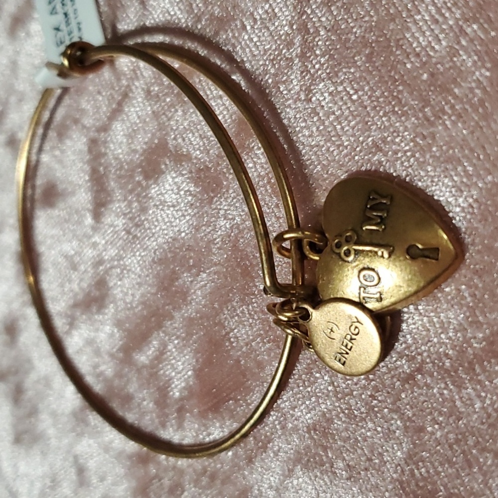 Alex and Ani Key To My Heart Charm Bracelet